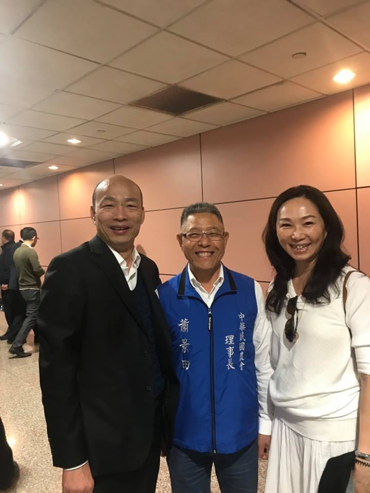 蕭景田是中部挺韓的代表性人物。 圖 : 取自蕭景田臉書