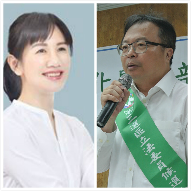 彰化縣第三選區由謝衣鳳挑戰洪宗熠。  圖 :新頭殼合成