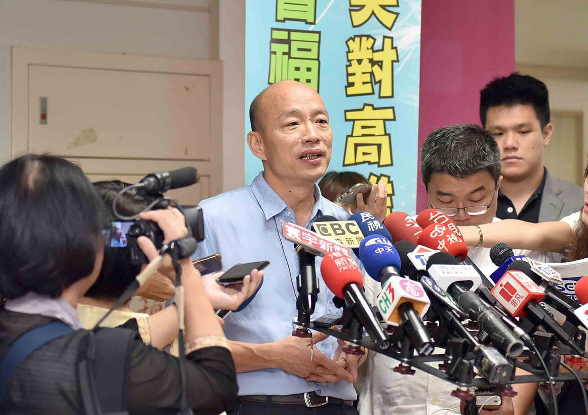 韓國瑜對網路罷免聲音表示尊重。 圖：高雄市政府／提供