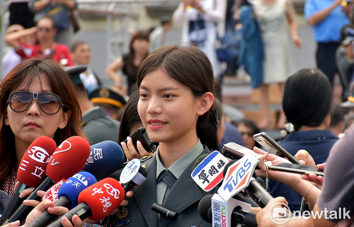 國防大學管理學校畢業生代表趙偉淳。 圖：孫家銘／攝