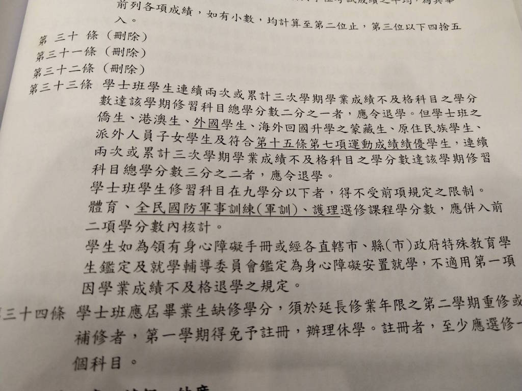 政大原學則第33條規定，連續二一或累積三次二一應令退學。 圖：國立政治大學/提供