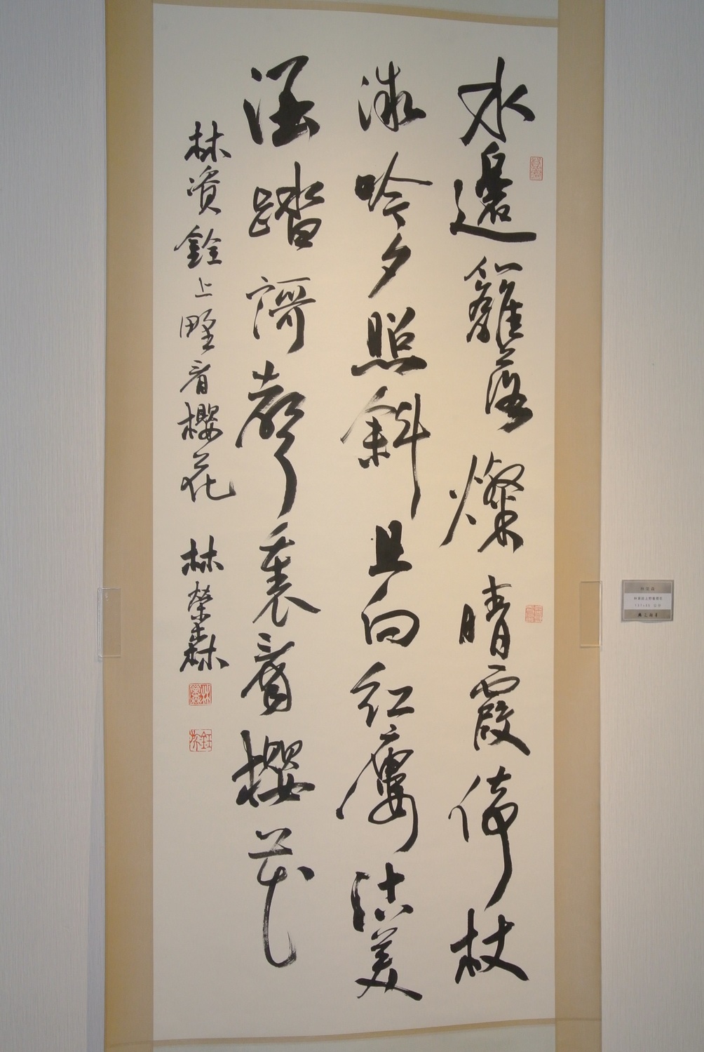 南投縣文化局長林榮森的作品。 唐復年/攝