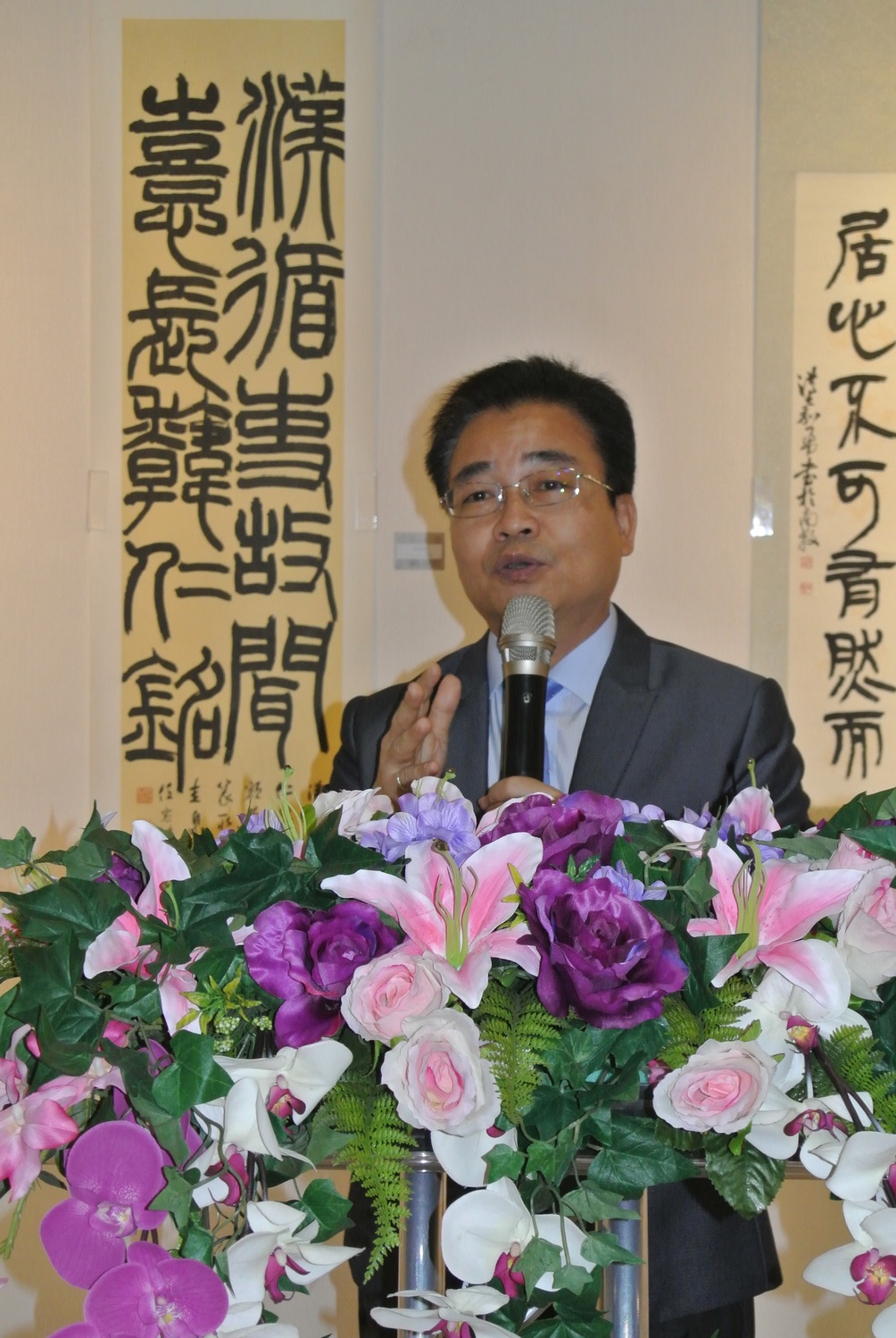 南投縣文化局長林榮森。 唐復年/攝