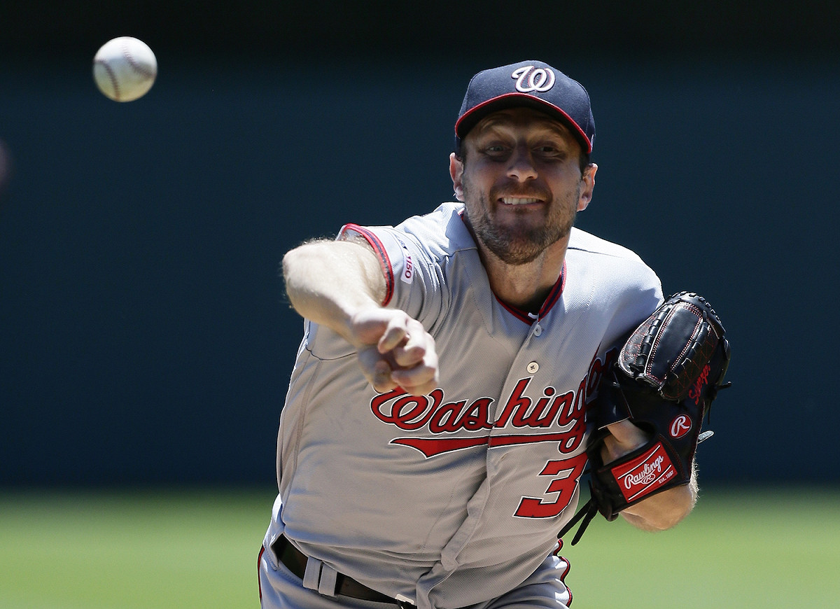 國民隊王牌投手Max Scherzer。 圖／美聯社／達志影像