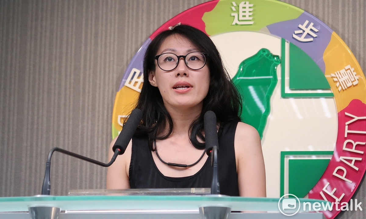 民進黨發言人李明俐。 資料照片：林朝億/攝