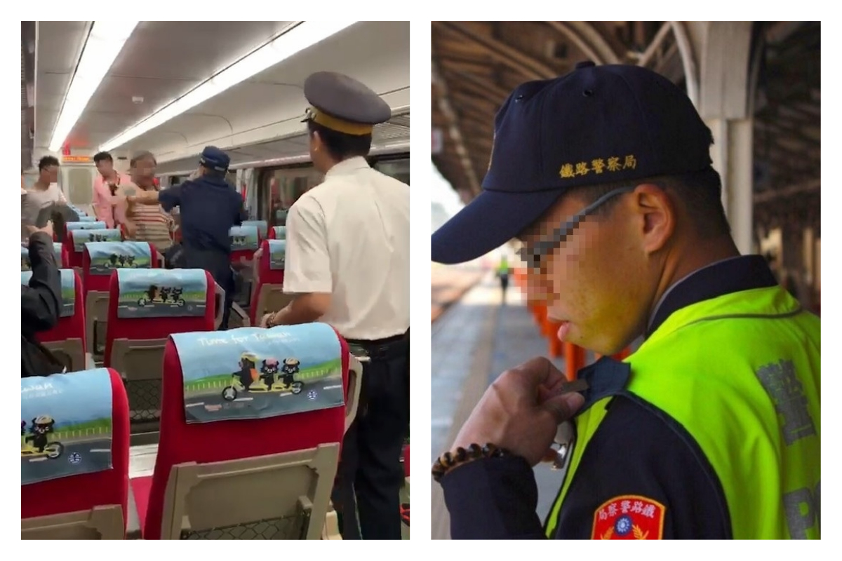 鐵路警察不幸殉職，廣告小妹感嘆警察難當，並反問假如今天死亡的是鄭嫌，社會輿論又會怎麼樣？  圖／截取自網友提供影片