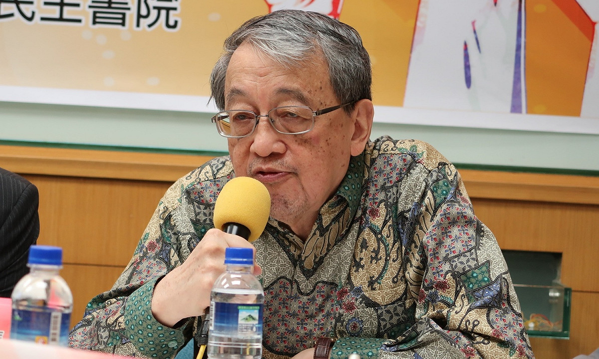 台灣維吾爾之友理事長林保華。 圖：林朝億/攝