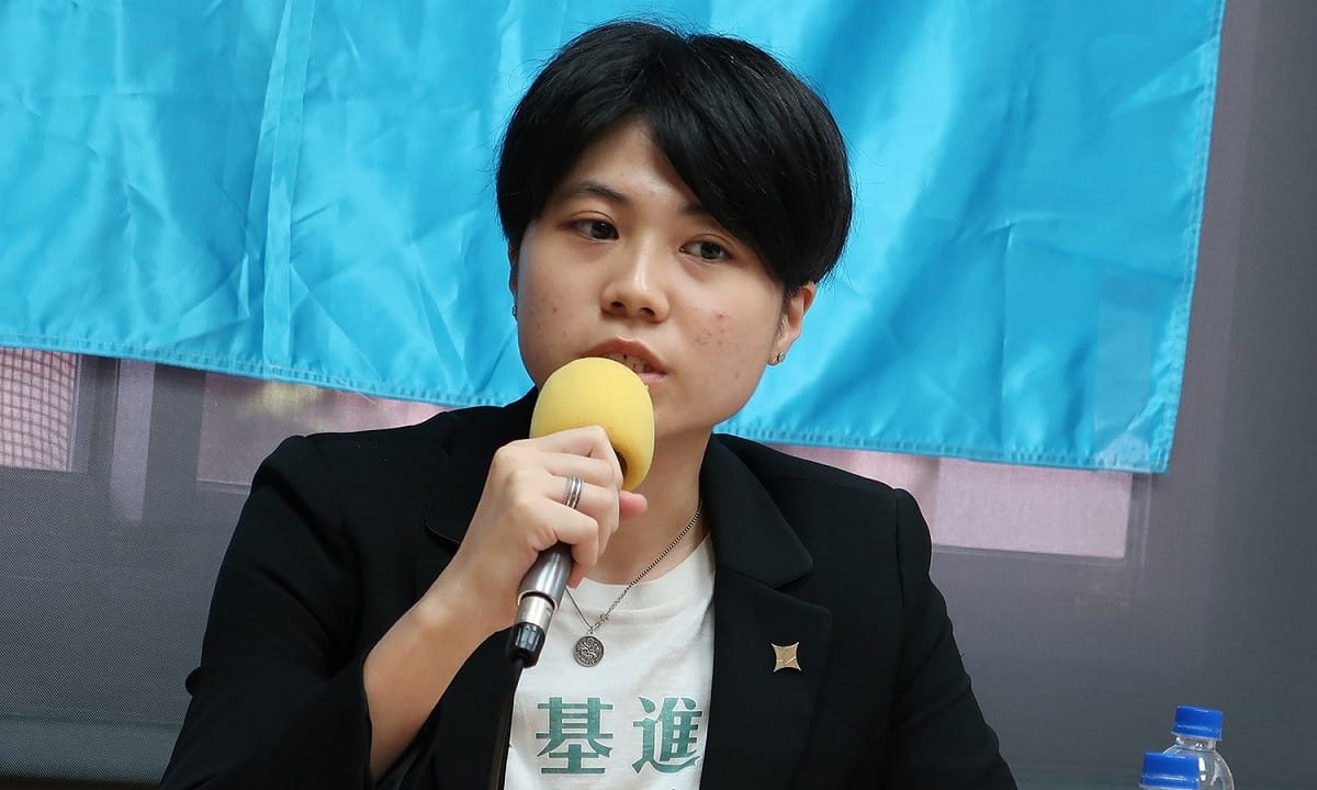 基進黨台北黨部副執行長王映心。 圖：林朝億/攝(資料照)