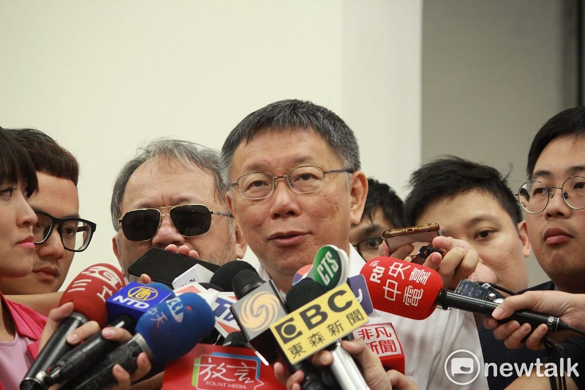 台北市長柯文哲批蔡政府說謊成性。 圖：新頭殼資料