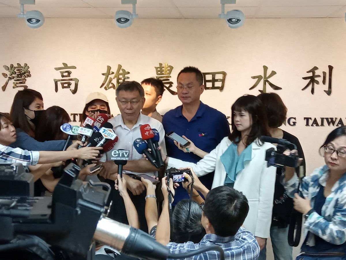 兩人會後接受媒體聯訪。 圖：孫家銘／攝