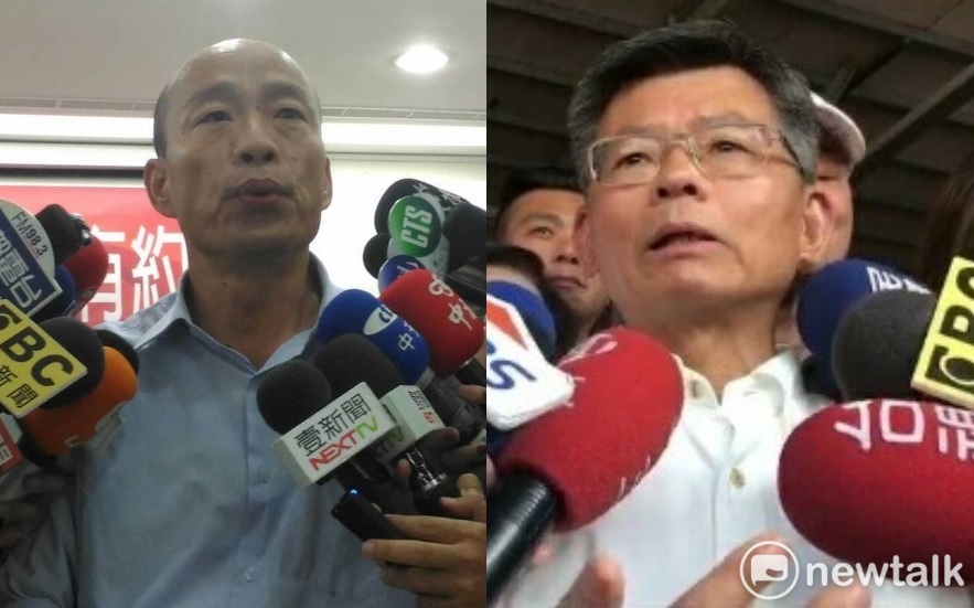 楊秋興在臉書針對外界將他視為韓黑做出解釋，強調自己看不起醜陋的政客，對此，韓國瑜盼未來仍能合作。 圖：新頭殼合成