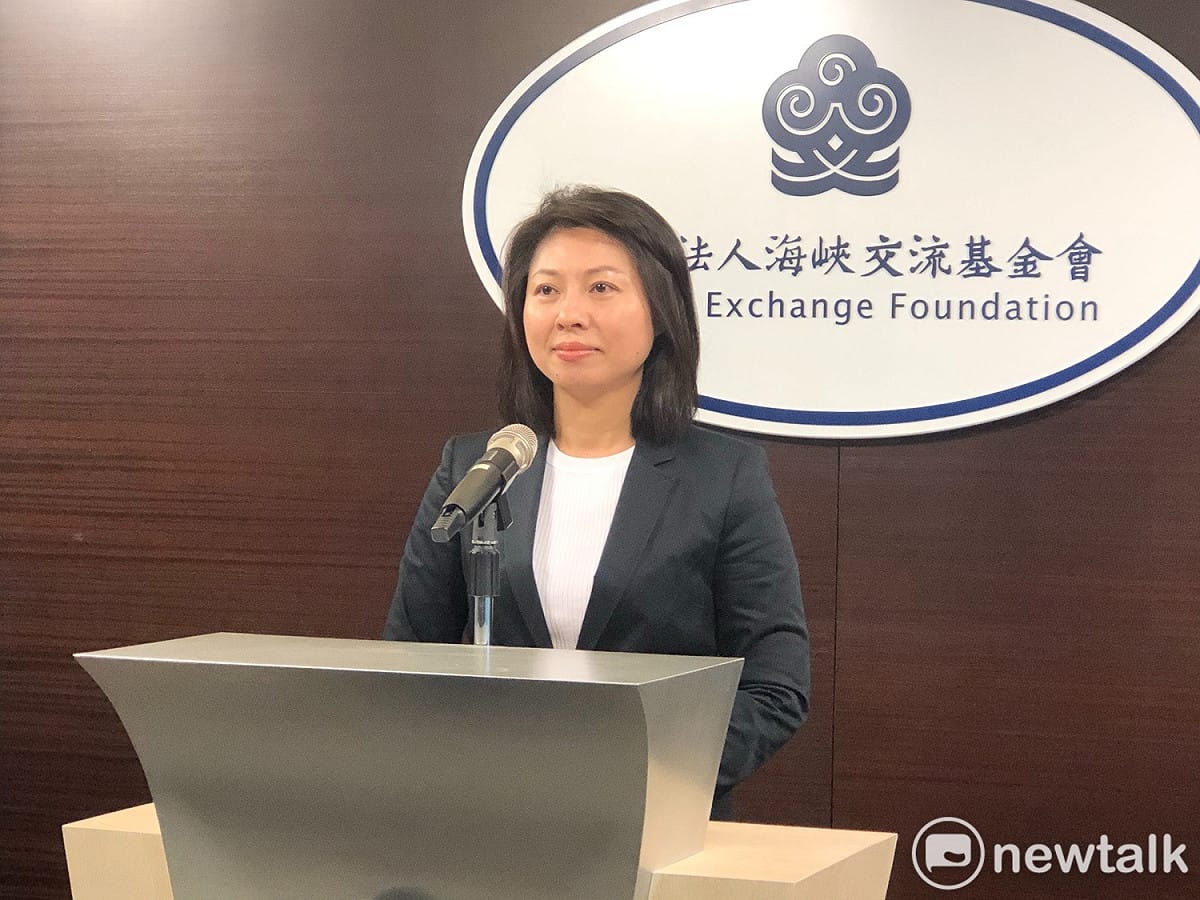 海基會副秘書長兼發言人蔡孟君。 圖：謝莉慧/攝（資料照片）