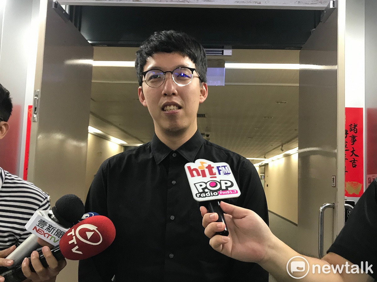 北市府副發言人柯昱安。 圖：周煊惠 ／攝