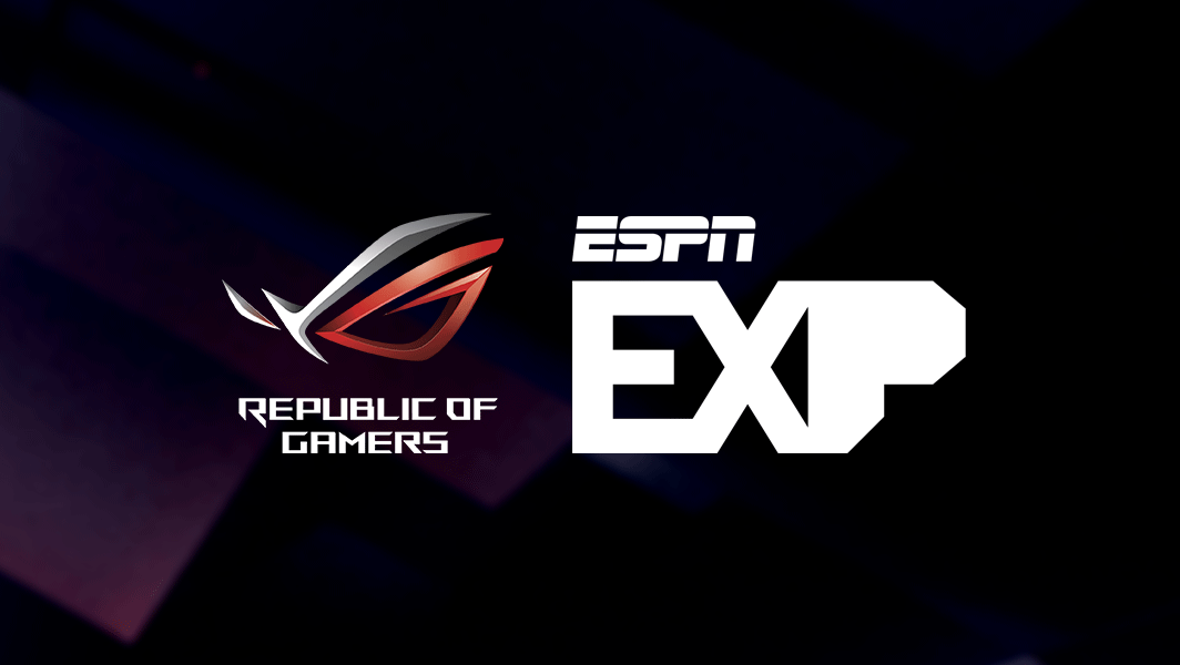 ROG玩家共和國今宣布成為ESPN EXP系列賽官方硬體贊助商。 圖：華碩／提供