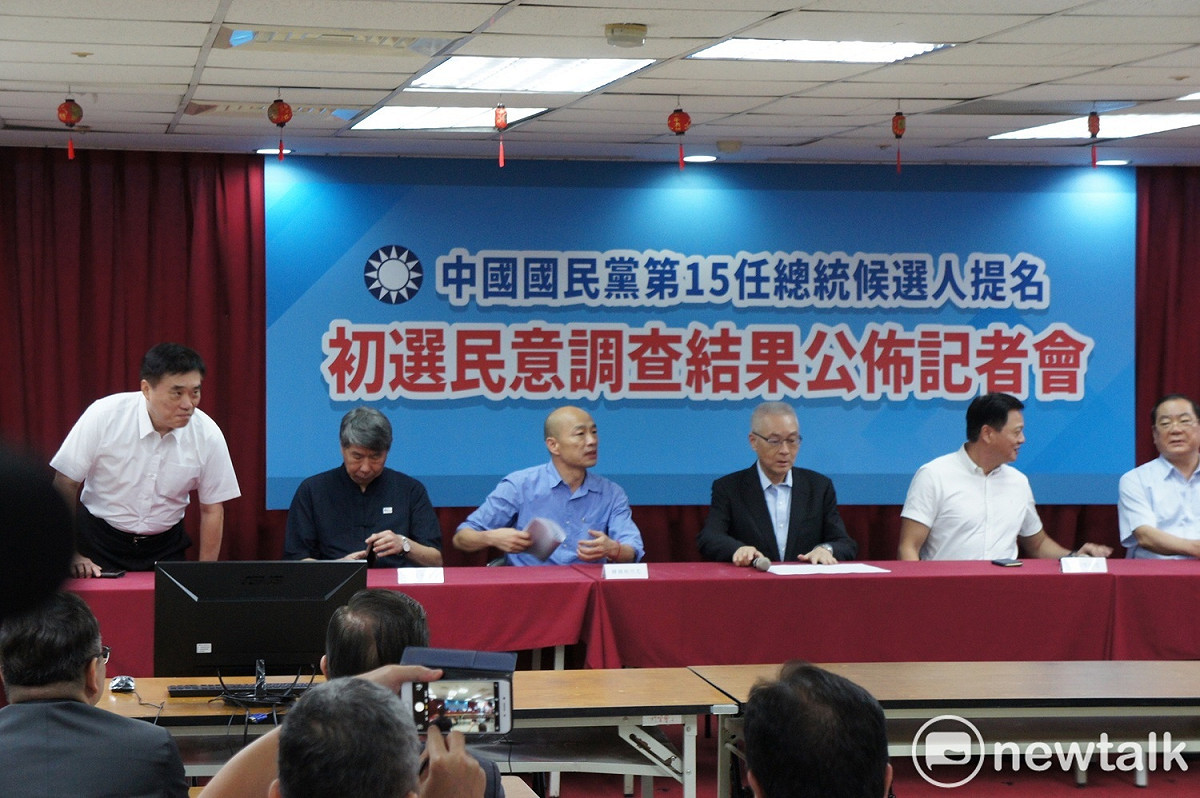 國民黨總統初選由高雄市長韓國瑜出線。 圖：黃建豪/攝