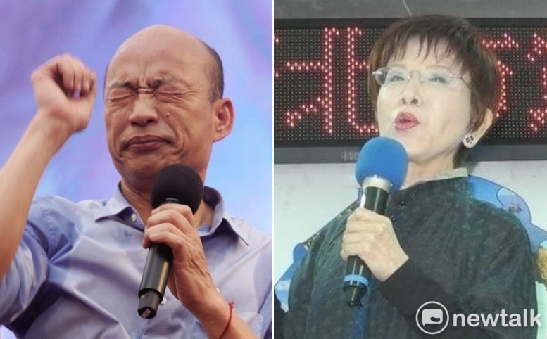高雄市長韓國瑜（左）將代表國民黨出戰2020總統大選，然而，是否會如前次國民黨原參選人洪秀柱（右）遭到撤換，仍待時間考驗。 圖：新頭殼合成