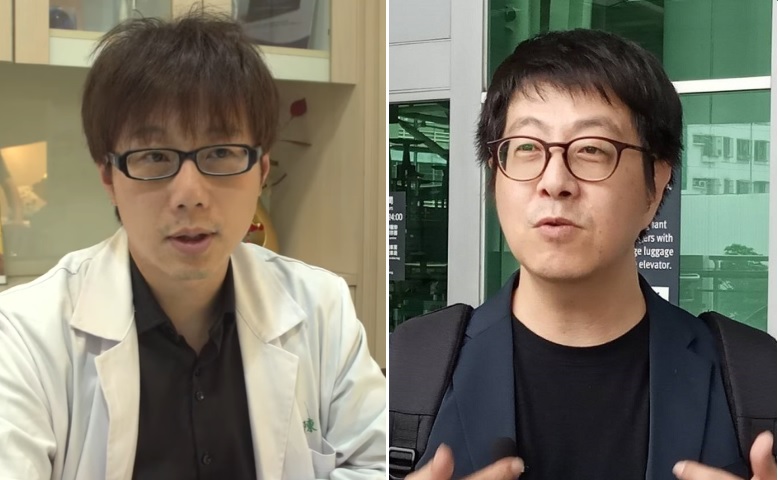 高雄氣爆自救會長陳冠榮(左)、WeCare高雄、罷韓30行動發起人尹立(右)。 圖：新頭殼合成