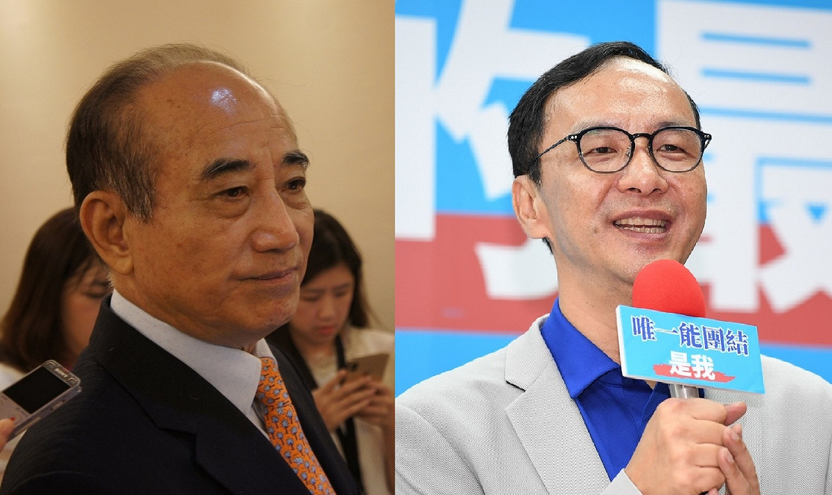 朱立倫與王金平一同被點名為副總統候選人。 圖：新頭殼合成
