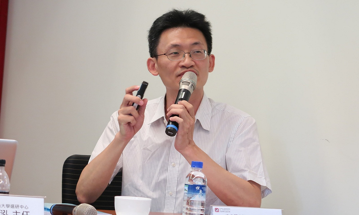 中央研究院社會學研究所研究員林宗弘 。 圖：林朝億/攝