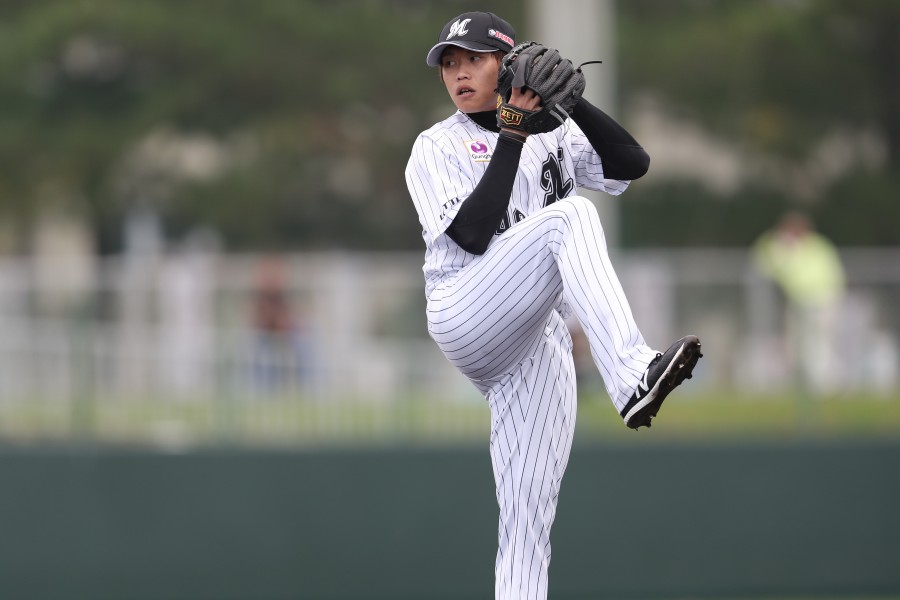 千葉羅德海洋隊20日在客場對戰日本火腿，我國左投陳冠宇本場比賽上場中繼3局無失分。 圖：nownews提供
