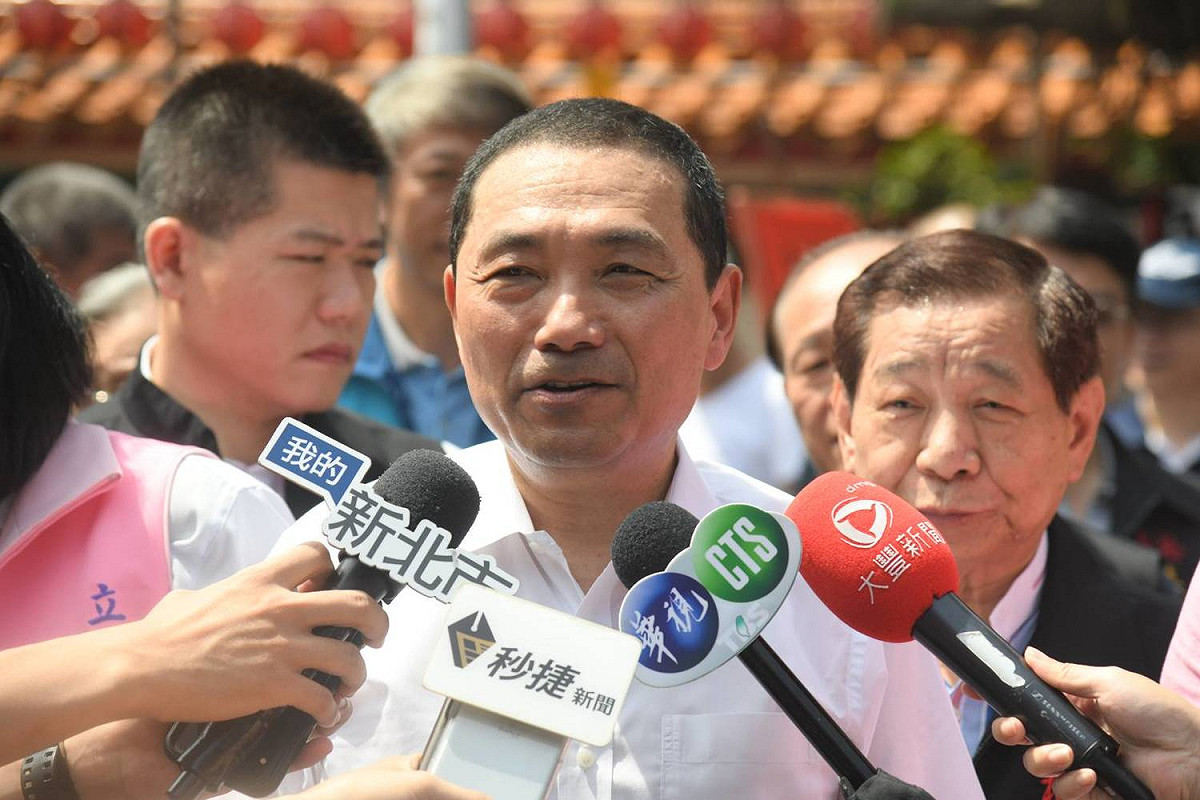 侯友宜表示，朱立倫是一個從政非常有經驗的人才，其實擺在哪個地方都非常的適當，只要能夠為國家做事情，他都給朱滿滿的支持。  圖：新北市政府/提供