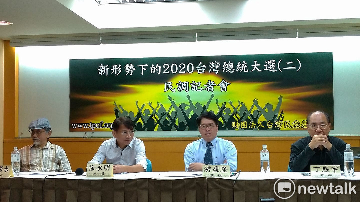 台灣民意基金會今(22)日公布民調。 圖：陳佩君／攝