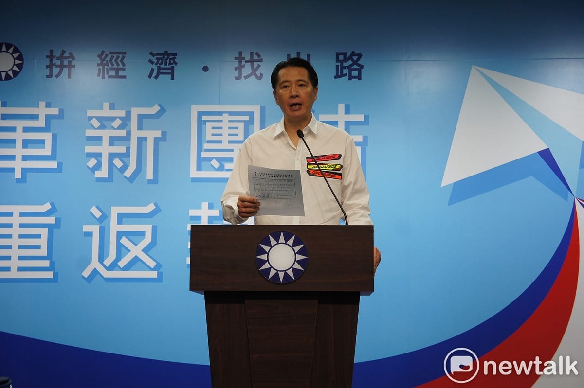 國民黨發言人歐陽龍。 圖：黃建豪/攝