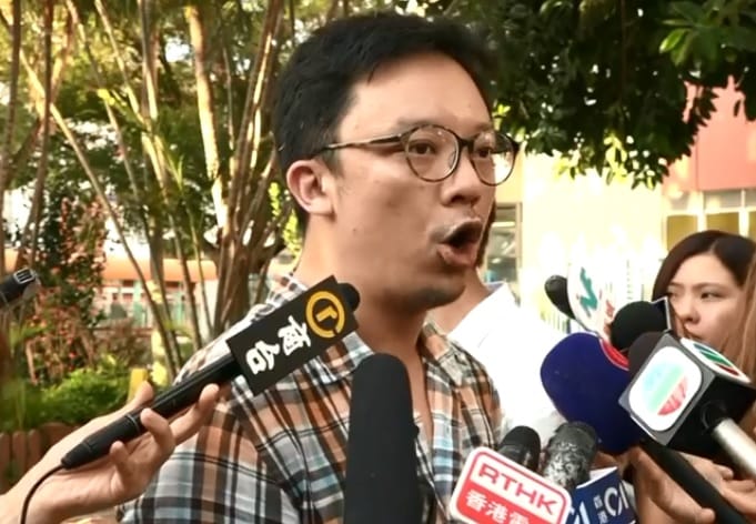 元朗727遊行申請人鍾健平表示，即使未獲警方核准，「就算只有我一個人參加，也會繼續遊行」。 圖：翻攝RTHK臉書影片