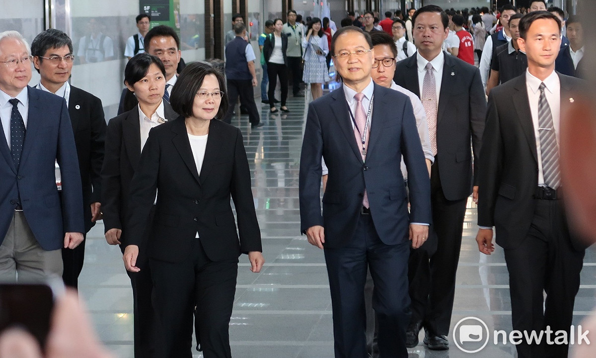 總統蔡英文今（25）日上午出席2019亞洲生計大會開幕典禮。 圖：林朝億/攝