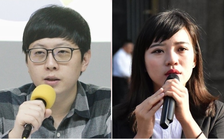 綠黨桃園市議員王浩宇VS.時代力量高雄市議員黃捷。 圖：新頭殼合成