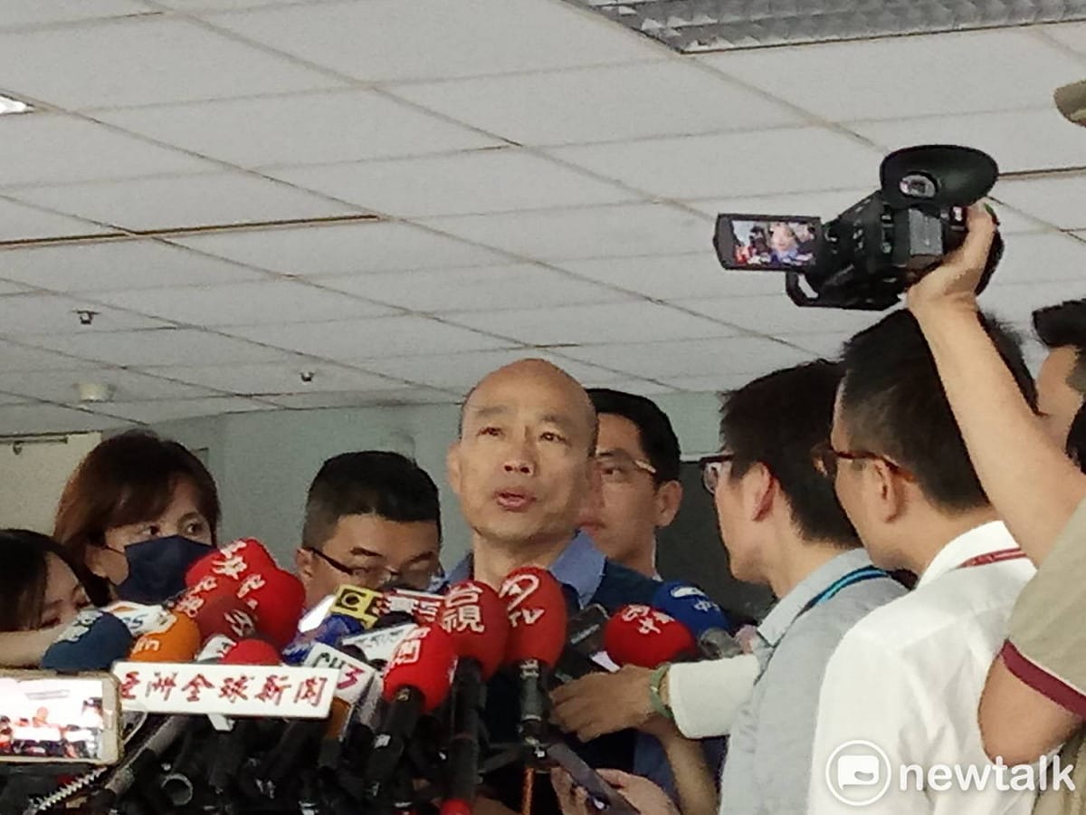 時代力量立法委員徐永明臉書，呼籲韓國瑜應該「先戒帶職參選的權力慾，放過高雄人比較實在」。 圖：孫家銘／攝(資料照片)