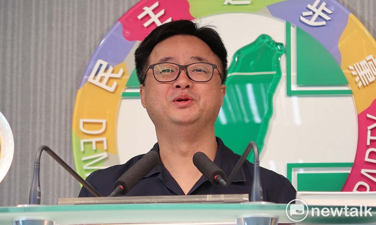 民進黨秘書長羅文嘉。 圖：林朝億/攝