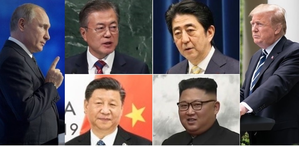 過去這幾週，東北亞陷入失序的危機，日本安倍政府宣佈對南韓半導體和面板原物料採取出口管制、23日俄羅斯與中國首次在亞太地區舉行遠程航空兵力的聯合巡邏訓練。 圖：新頭殼合成