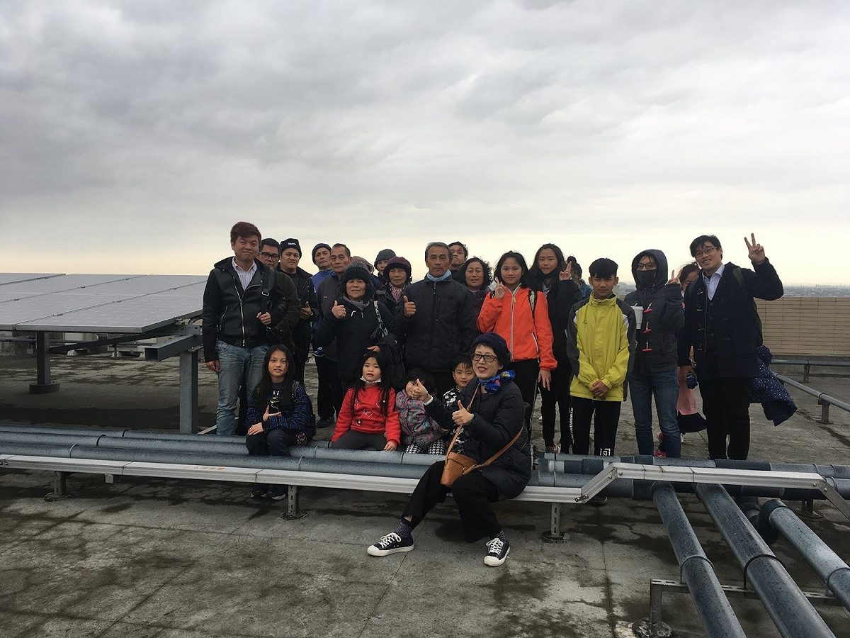 帶比亞外部落實際參訪案場。 圖：台灣再生能源推動聯盟／提供