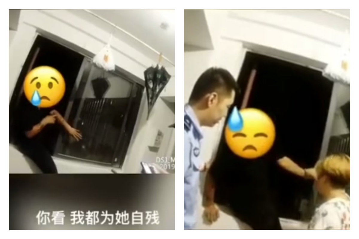 中國一名男子因和初戀女友分手而鬧自殺，警察在旁不斷苦苦勸，但男子執意跳樓，最後鄰居看不下去，嚴肅的告訴小夥子，別跳，跳下去我們樓盤就要降價了！才讓男子冷靜下來。 圖：nownews提供