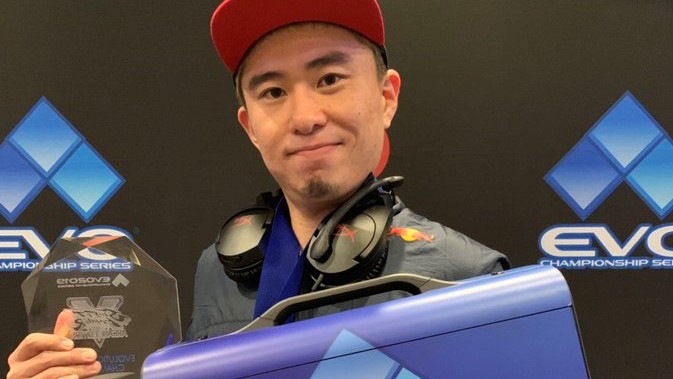 Bonchan拿下《EVO 2019》《快打旋風V》超白金賽冠軍。 圖：翻攝自推特