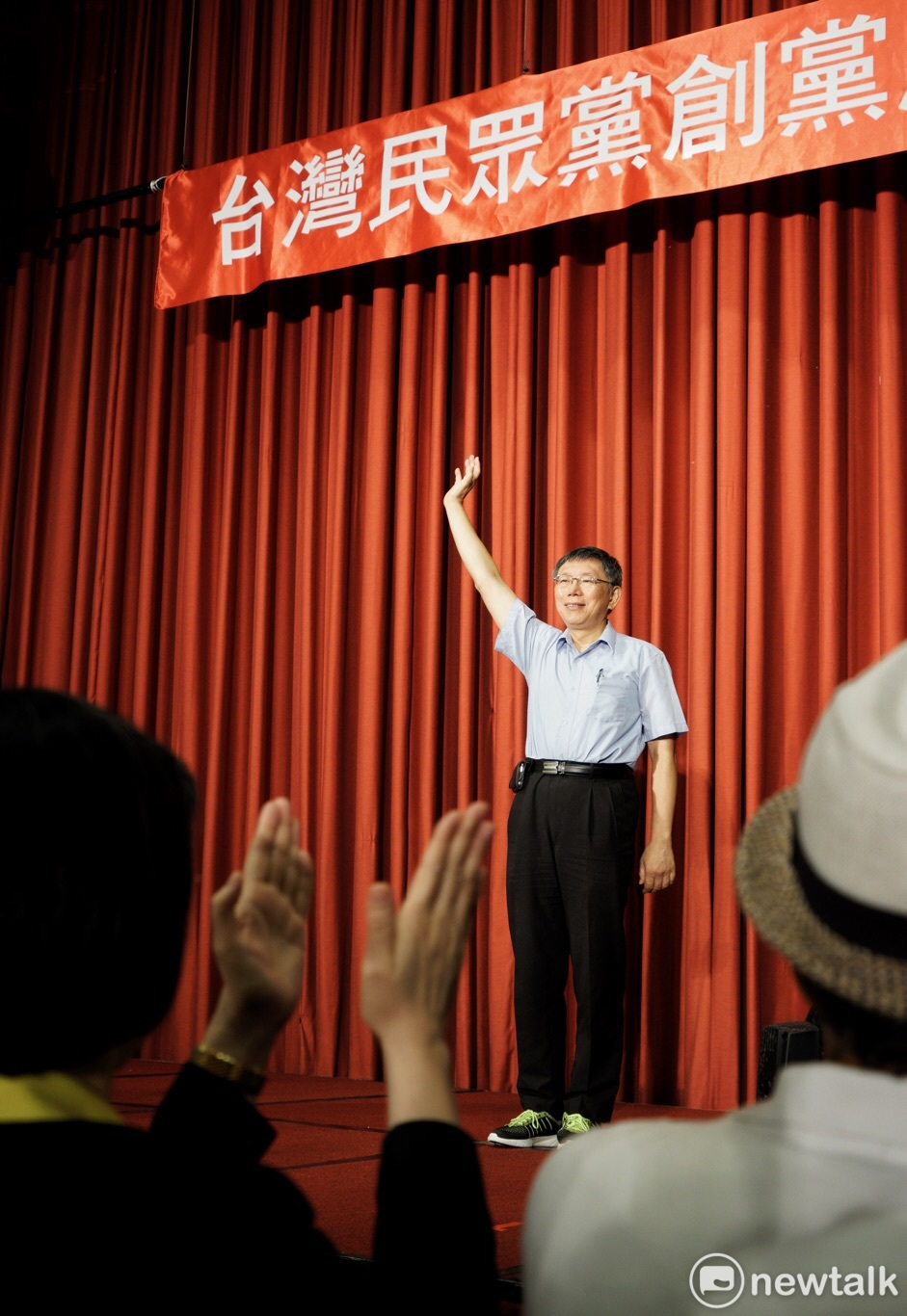 台灣民眾黨主席柯文哲。 資料照片：張良一 / 攝