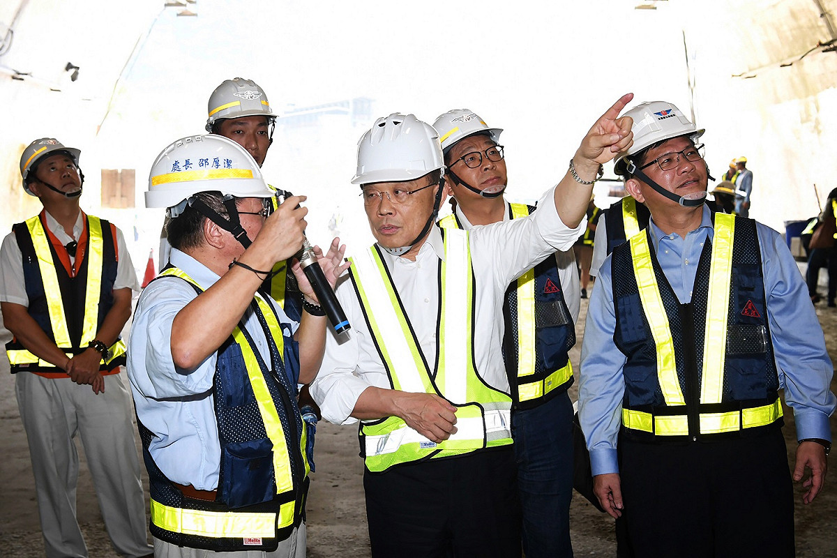 行政院長蘇貞昌今（6）日視察「台9線蘇花公路山區路段改善計畫」。 圖：行政院提供
