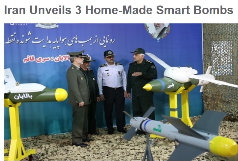 伊朗6日發表3款精準導向的空對空飛彈。 圖：翻攝Fars news agency官網