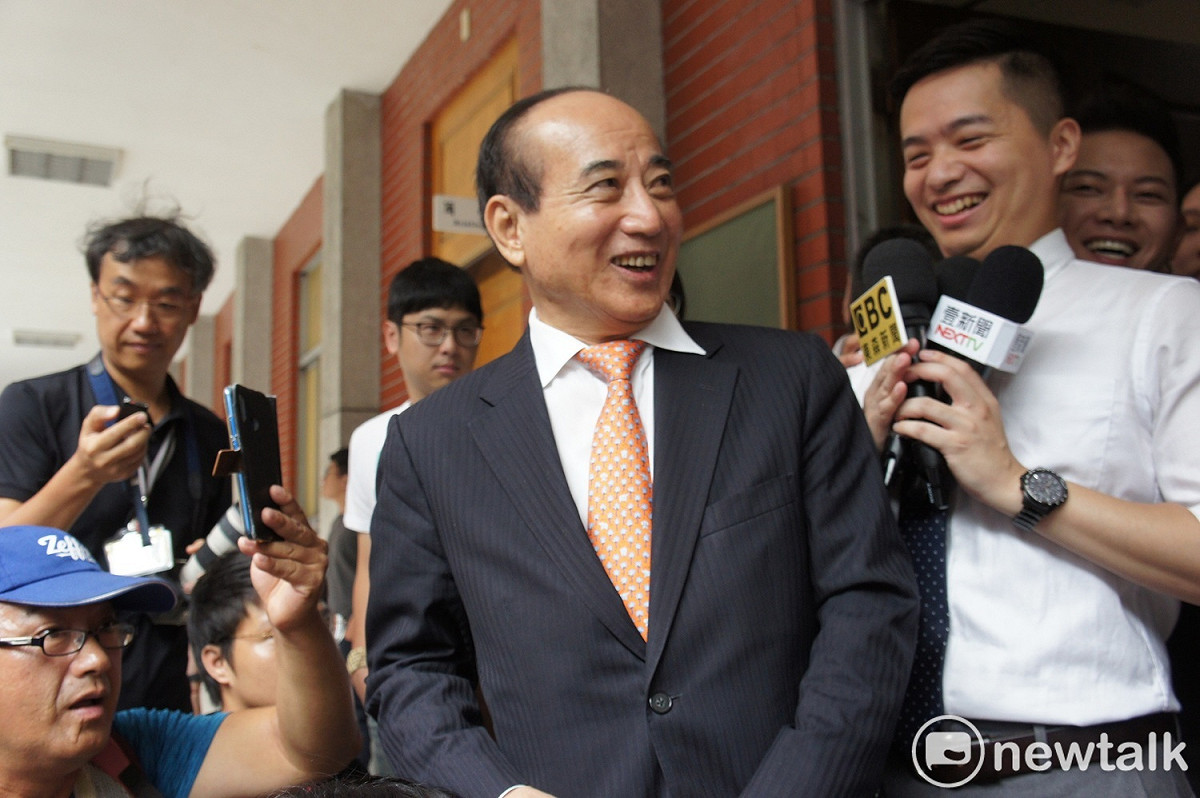 前立法院長王金平今現身立法院，神情顯得相當愉悅。 圖：黃建豪/攝（資料照）