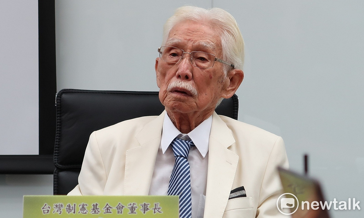 台灣制憲基金會董事長辜寬敏。 圖：林朝億/攝（資料照片）