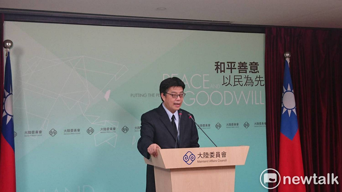 大陸委員會副主委兼發言人邱垂正。 圖：謝莉慧/攝