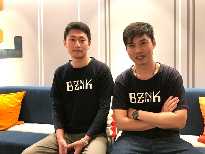 兩位 BZNK 共同創辦人林滄億（左）及林彥君（右）。 圖：創夢市集／提供