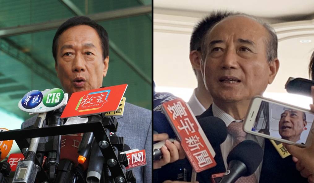 在柯文哲表態不當副手後，外界猜想，是否有郭王配的可能。 圖：新頭殼合成製作