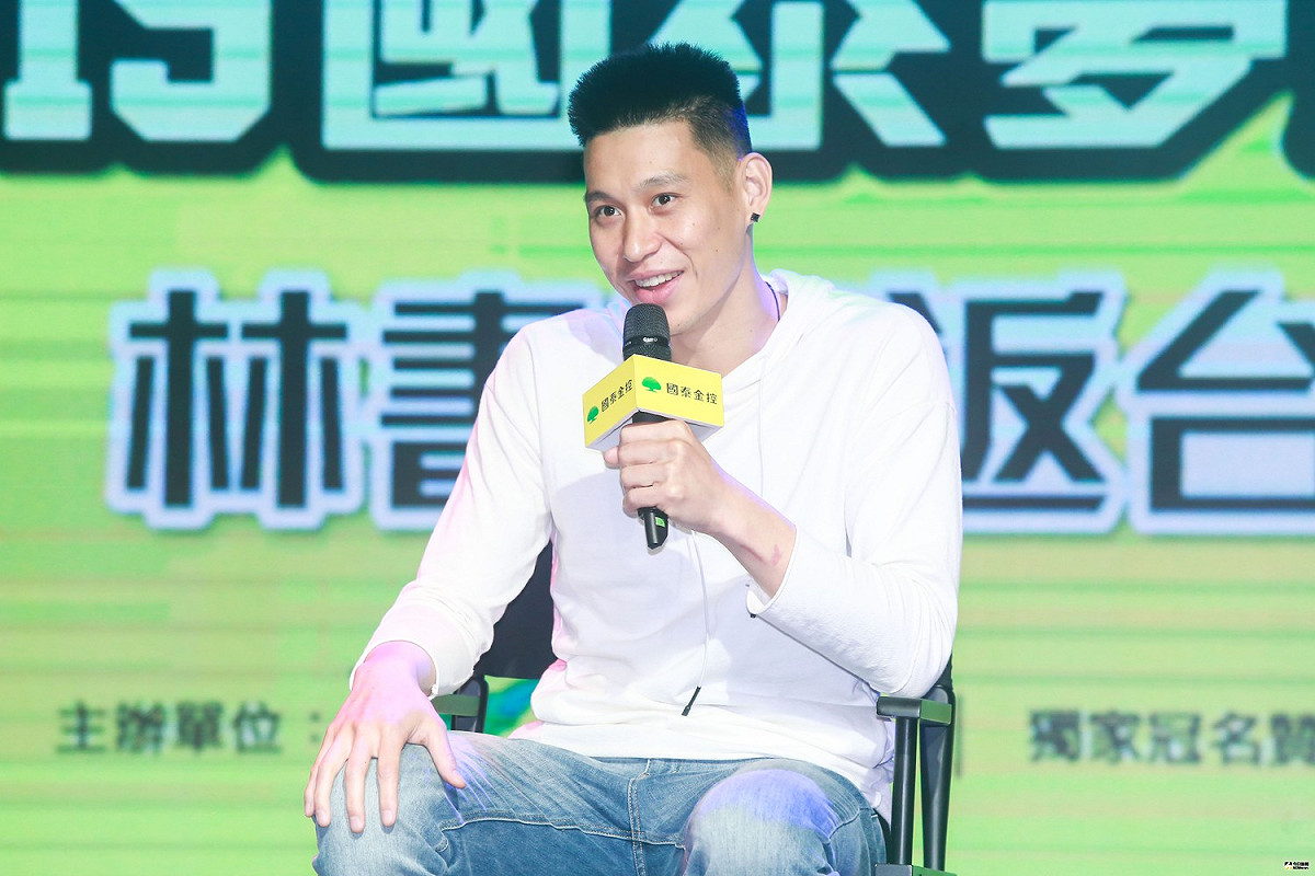 林書豪返台記者會。 圖／記者葉政勳攝 , 2019.07.24