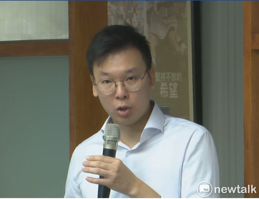 民進黨副秘書長林飛帆再次譴責北京當局與港府動用暴力對人民實質鎮壓。 圖：謝莉慧／攝（資料照片）
