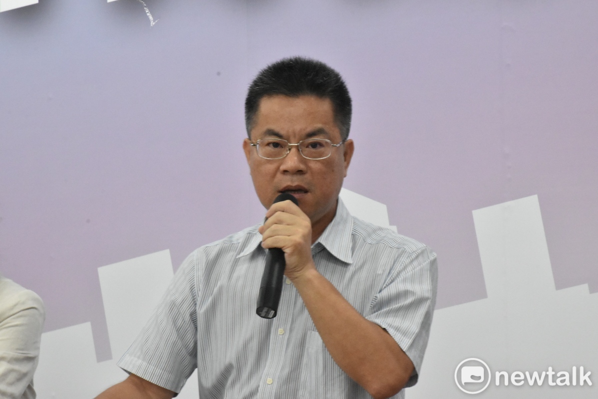 韓國瑜競選總部林國正，今天跳出來反批其陳其邁還在選高雄市長。 圖：孫家銘／攝