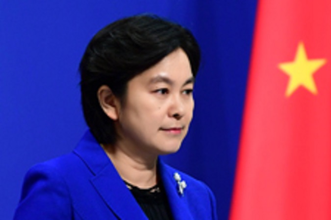 中國外交部發言人華春瑩。 圖：翻攝自中國外交部網站
