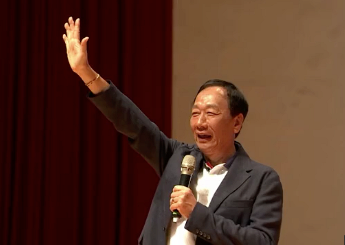 鴻海前董事長郭台銘。 圖：翻攝自郭台銘臉書直播