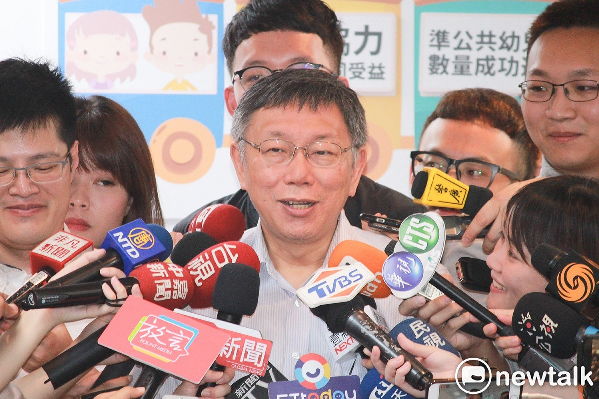 台北市長柯文哲認為北京政府應慎思香港問題。不要讓六四事件重演。 圖：周煊惠／攝（資料照）